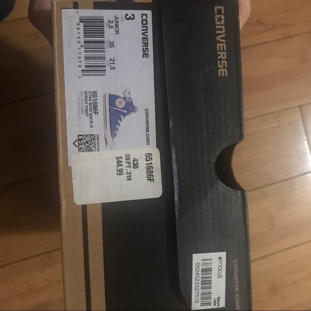 Converse with bows soooo cute!l - Picture 4 of 8